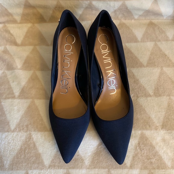 Calvin Klein Shoes - NWOT! CALVIN KLEIN Navy Heels